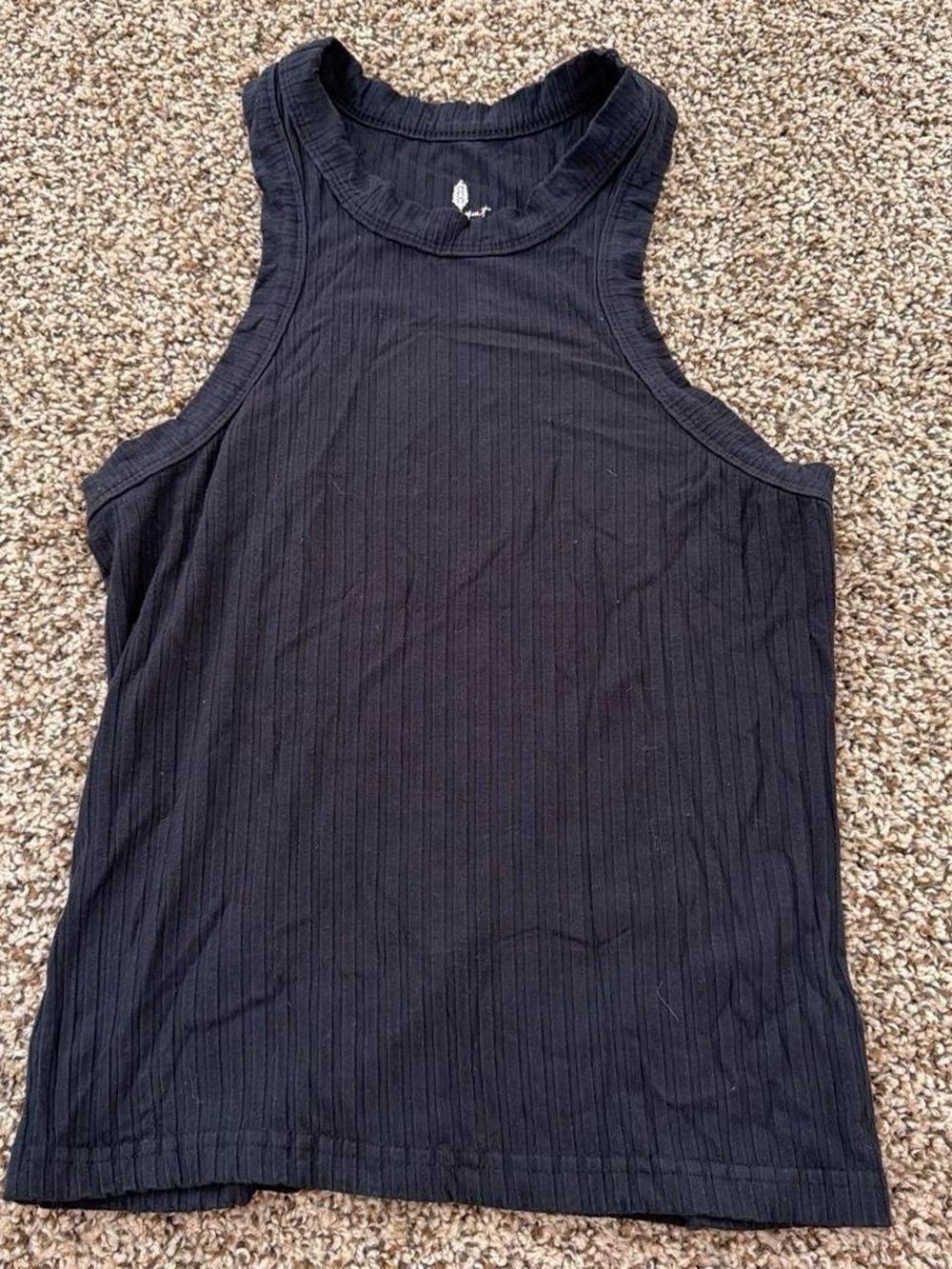 Free People Movement Black ribbed tank